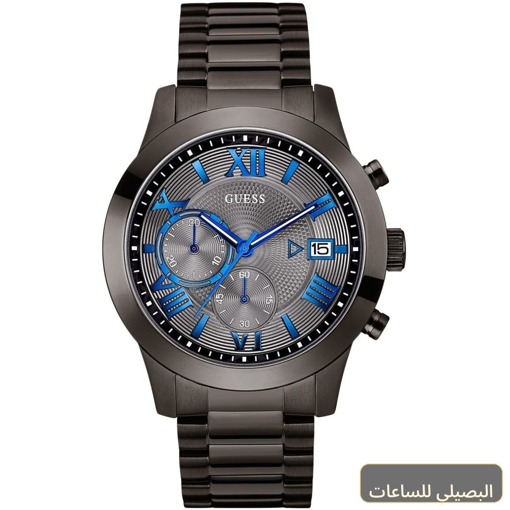 [W0668G2] ساعة جيس أطلس للرجال W0668G2 بسوار ومينا باللون الرمادي