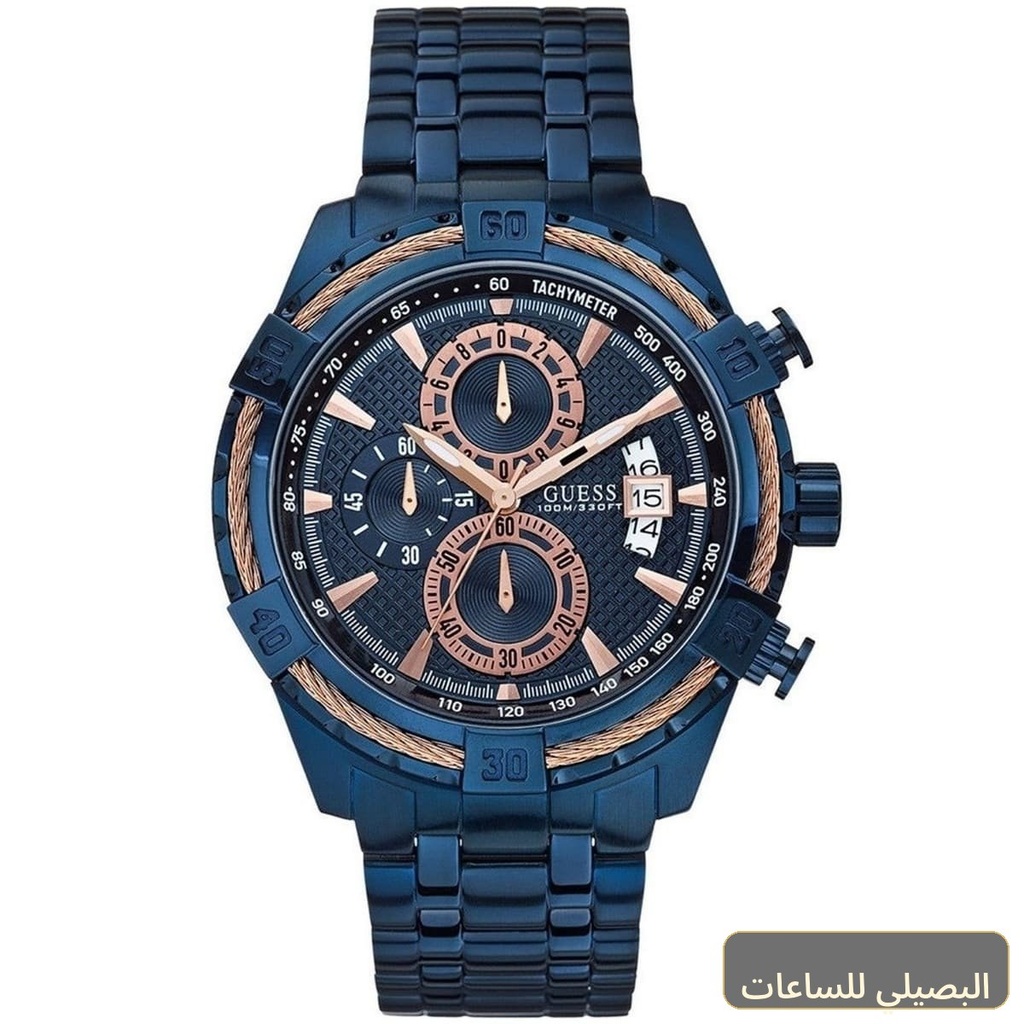 [w0522g3] ساعة جيس مونتيري للرجال W0522G3 بسوار أزرق ومينا أزرق