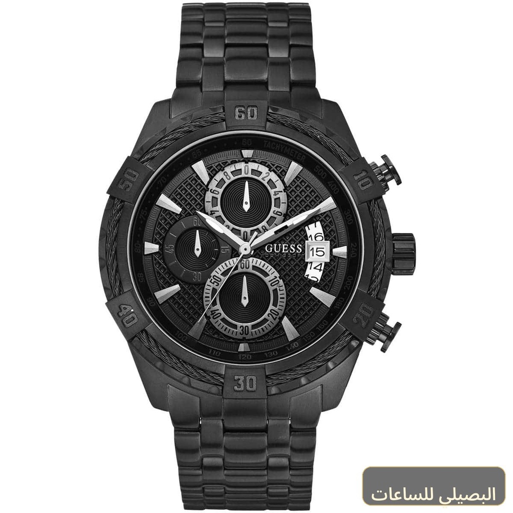 [W0522G2] ساعة جيس مونتيري للرجال W0522G2 بسوار وهيكل ستانلس ستيل أسود