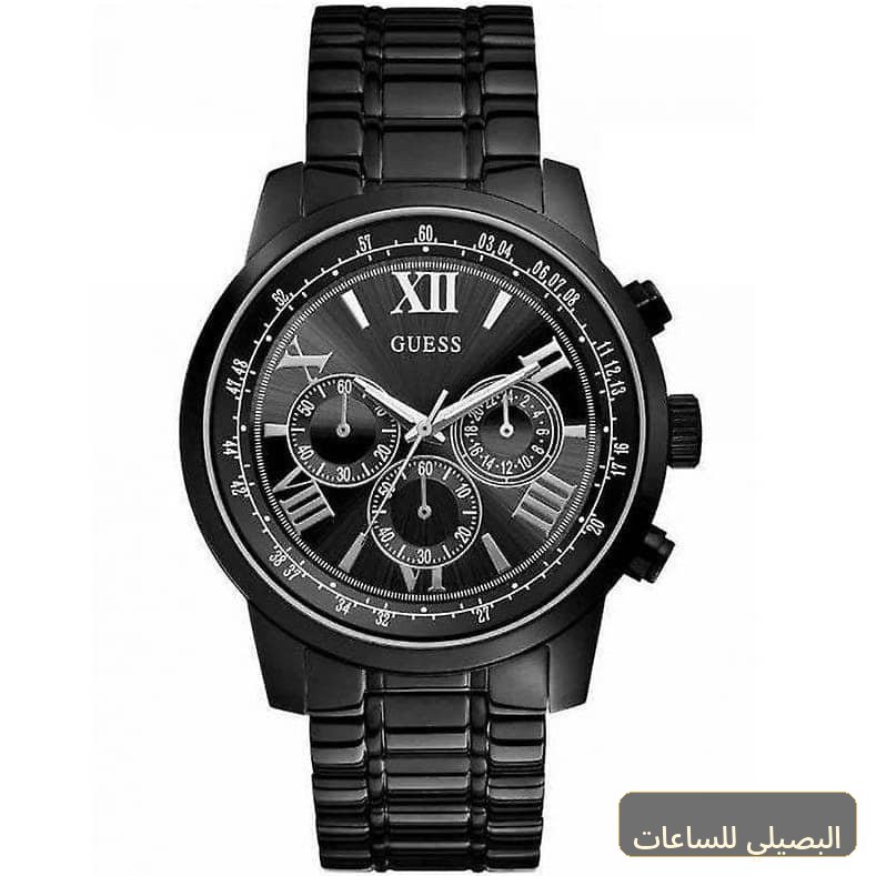 [W0379G2] ساعة جيس هورايزون للرجال W0379G2 بسوار معدني أسود ومينا أسود