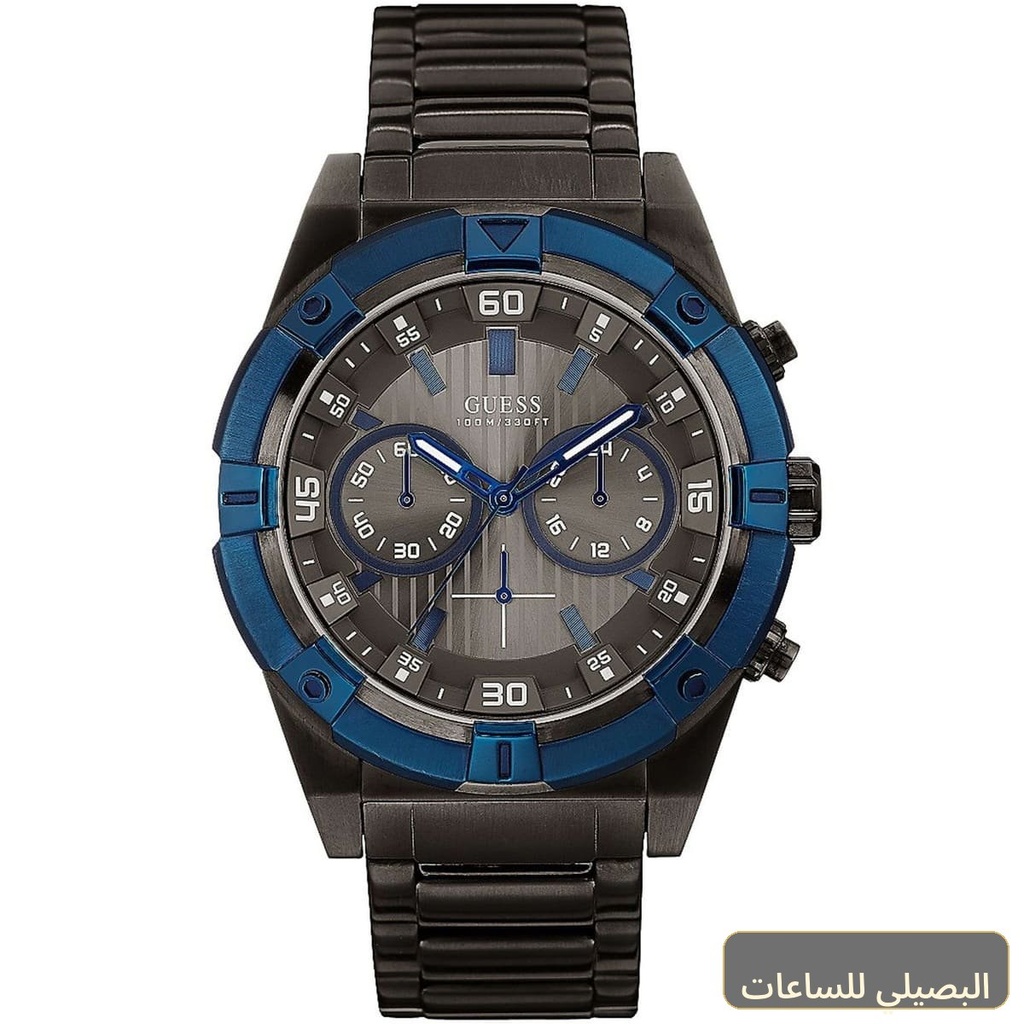 ساعة جيس جولت للرجال W0377G5 بسوار رمادي وميناء رمادي