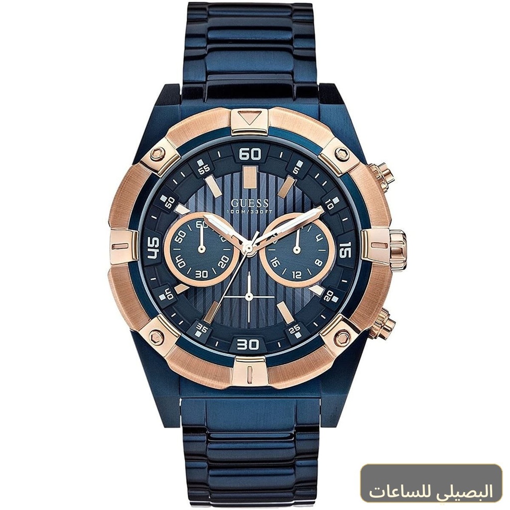[w0377g4] ساعة جيس جولت للرجال W0377G4 بميناء أزرق وسوار ستانلس ستيل أزرق