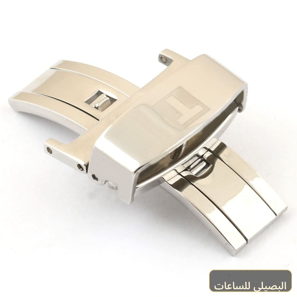 إبزيم ساعة تيسوت من الستانليستيل بلون فضى