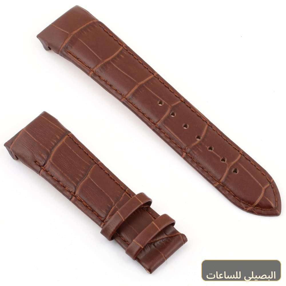 استيك ساعة تيسوت بلون بنى من الجلد