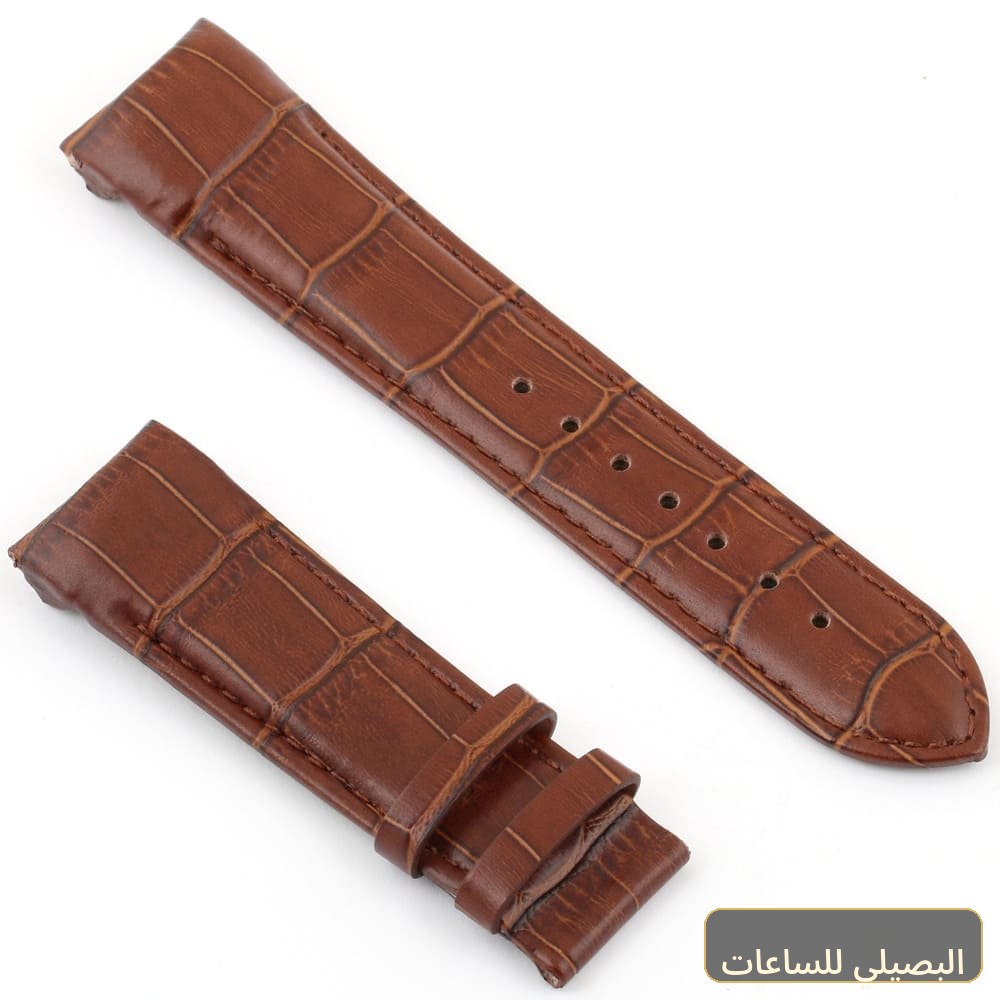 استيك ساعة تيسوت بلون بنى من الجلد