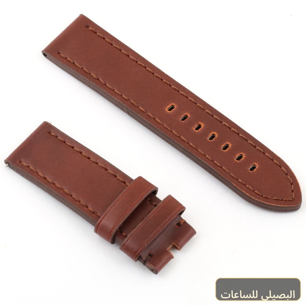 استيك ساعة تيسوت بلون بنى من الجلد