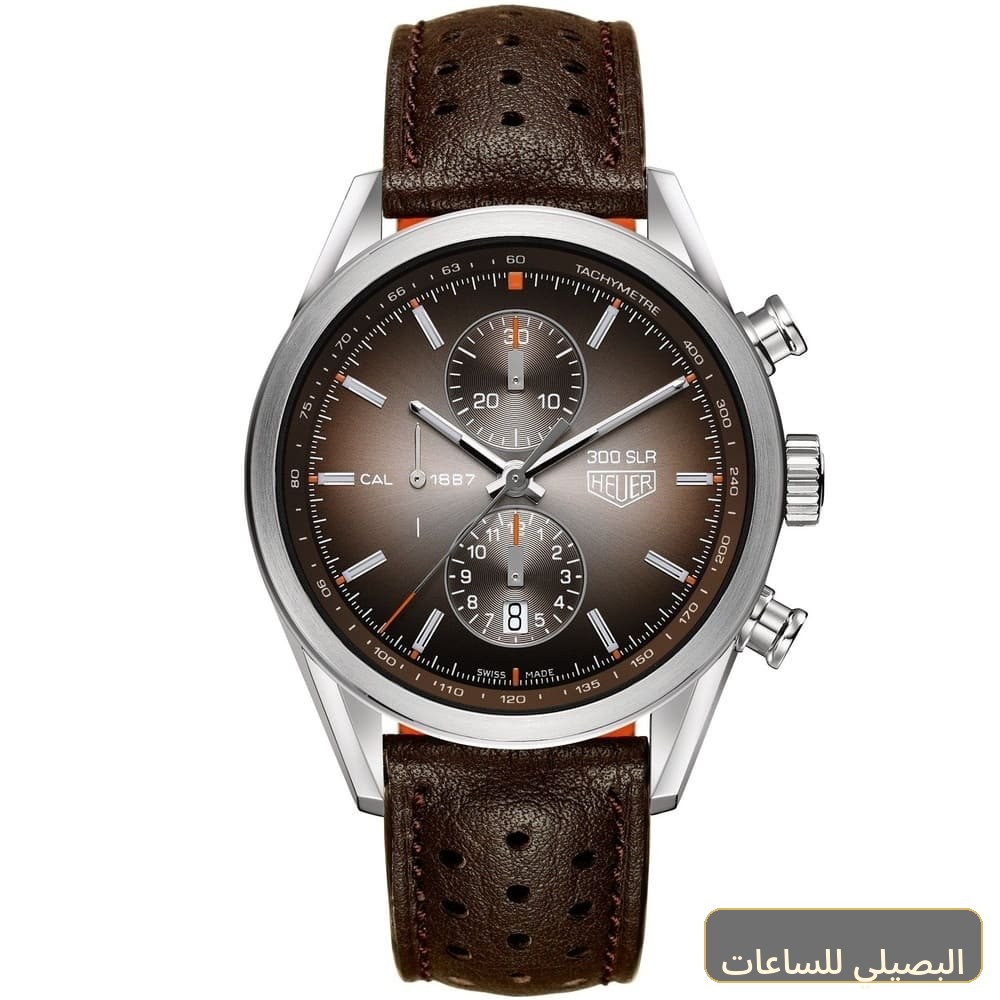 [37] ساعه من Tag Heuer تعمل بعدادات وسير بنى من الجلد