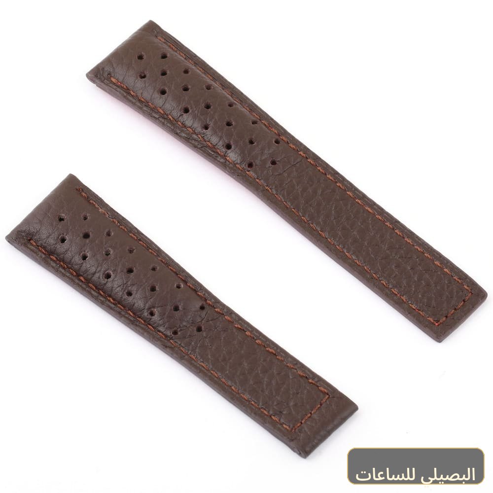 استيك ساعة تاغ هوير بلون بنى من الجلد