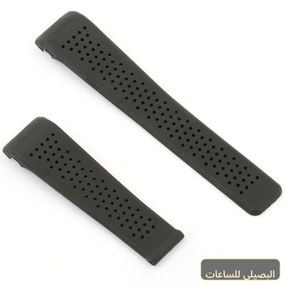 استيك ساعة تاغ هوير بلون اسود من المطاط