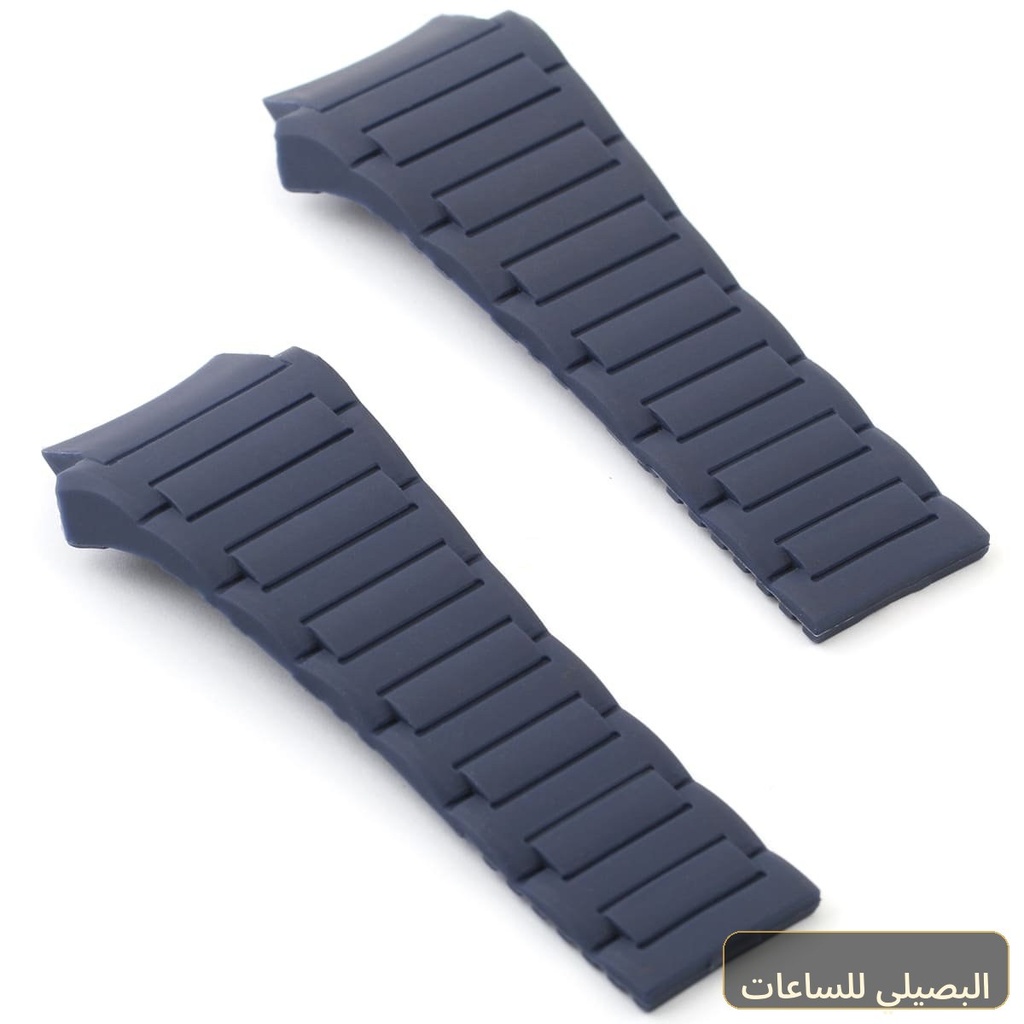 استيك ساعه مطاط ازرق