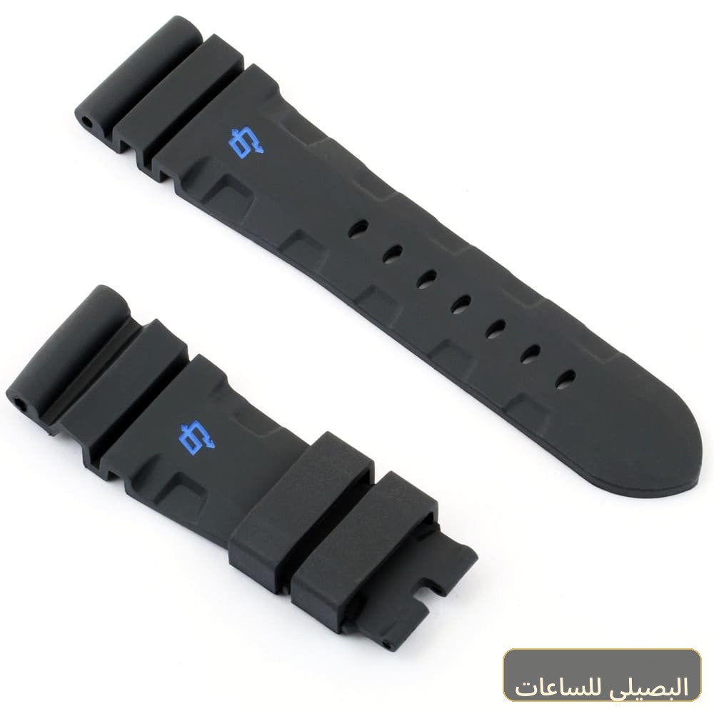 استيك ساعة بانيراي لومينور بلون اسود من المطاط