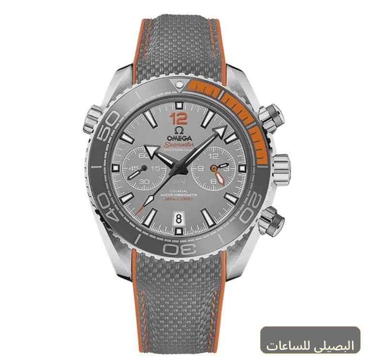 [OMGM-25000] ساعة أوميجا 007 بمينا رمادية وسوار مطاطي رمادي للرجال