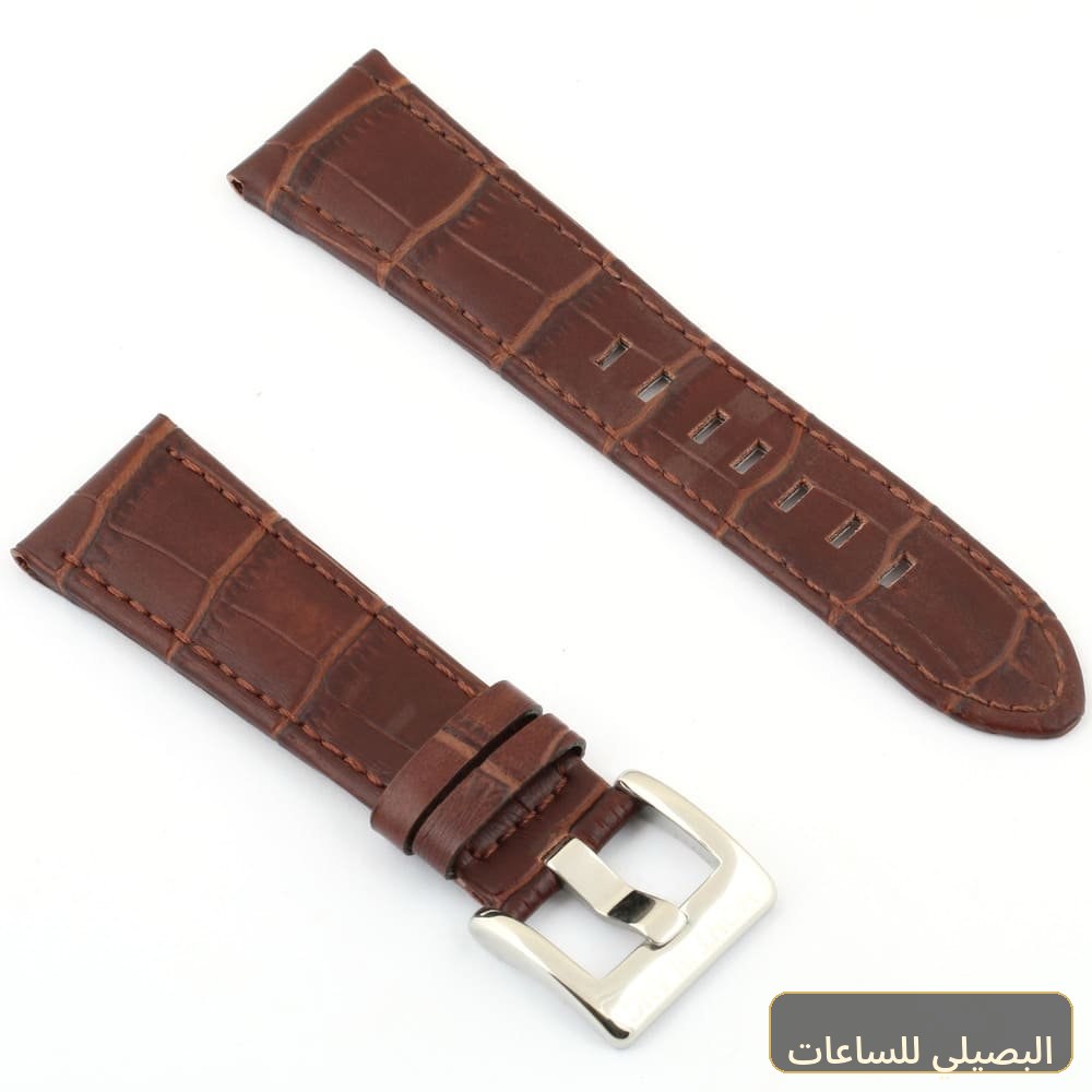 استيك ساعة مونت بلانك بلون بنى من الجلد