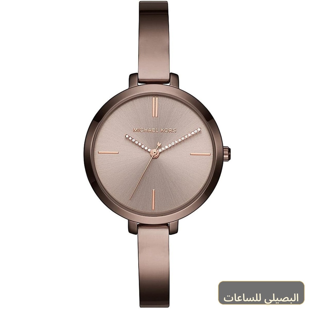 [MK3736] ساعة مايكل كورس جارين للنساء بسوار ومينا باللون البني MK3736