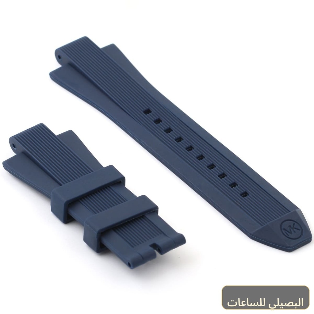 استيك ساعه مطاط ازرق