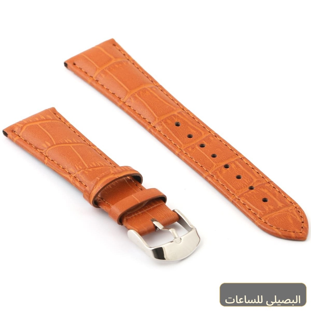 استيك ساعة جلد بني