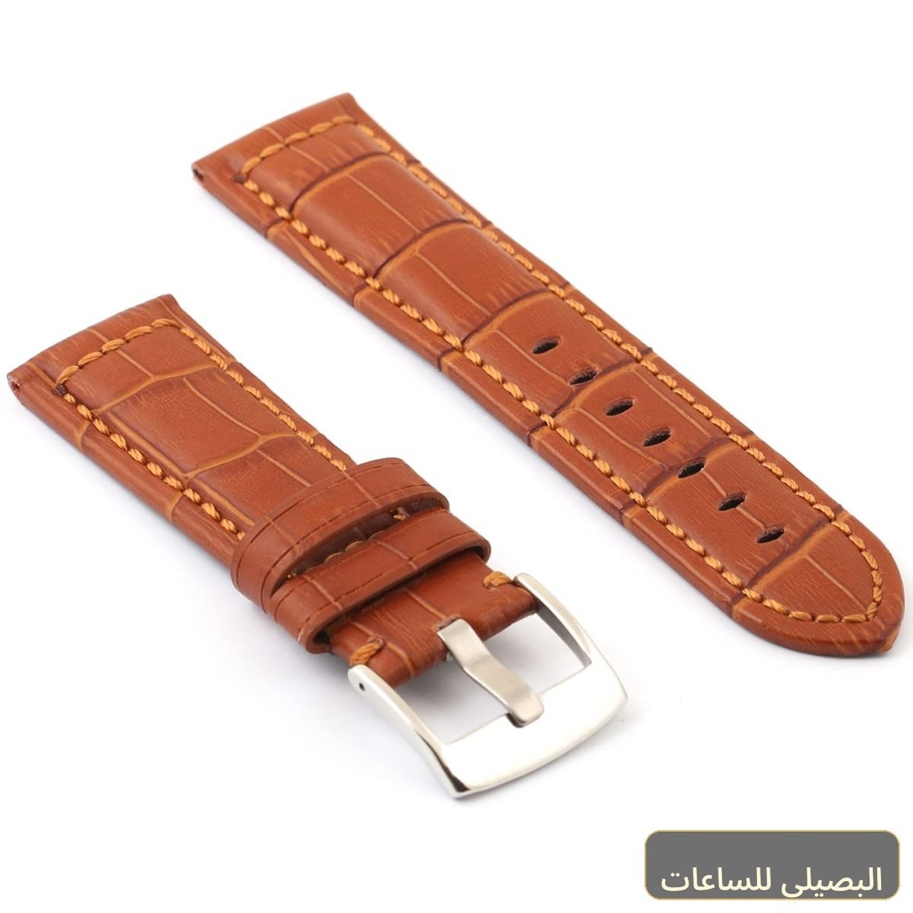 استيك ساعة جلد بني