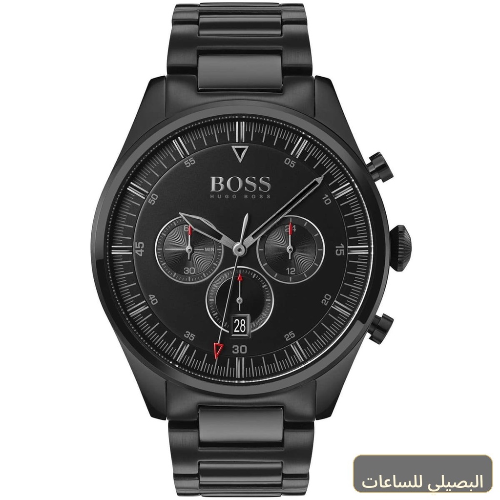 [1513714] ساعة هوغو بوس بايونير رجالي ستانلس ستيل أسود 1513714