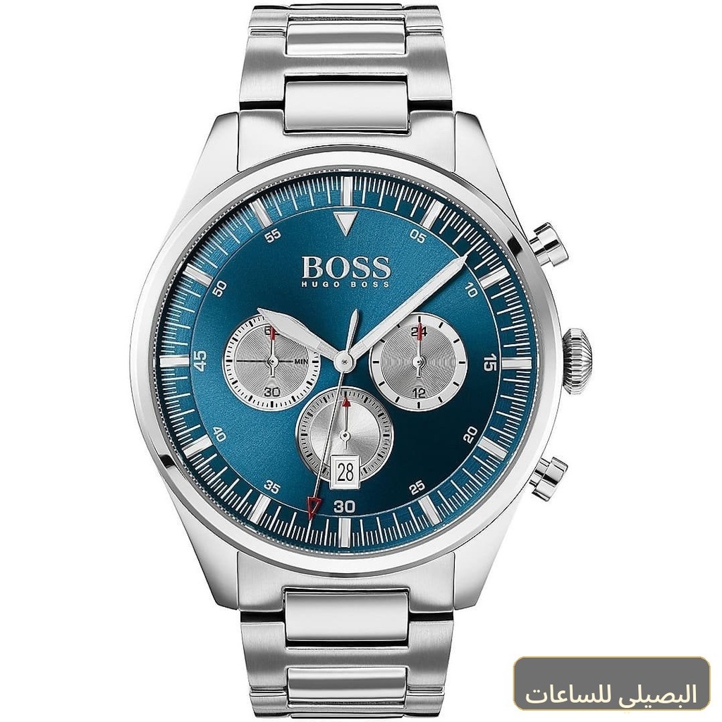 ساعة هوغو بوس بايونير رجالي ستانلس ستيل زرقاء 1513713