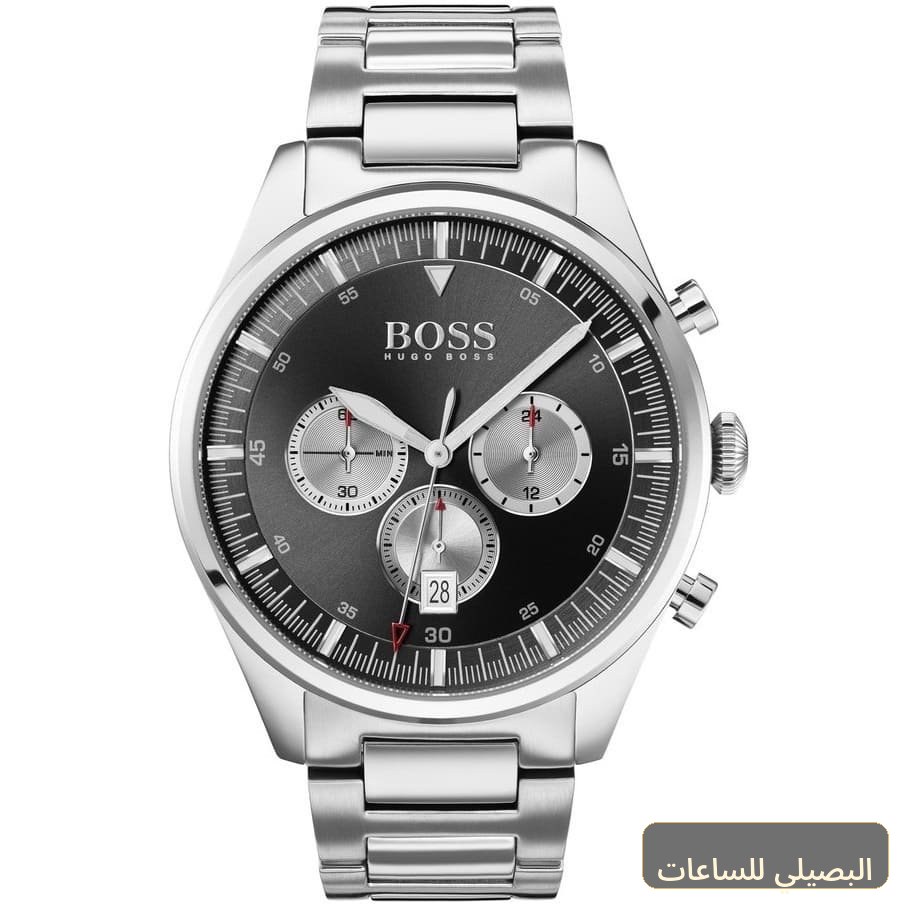 [1513712] ساعة هوغو بوس بايونير رجالي ستانلس ستيل أسود 1513712
