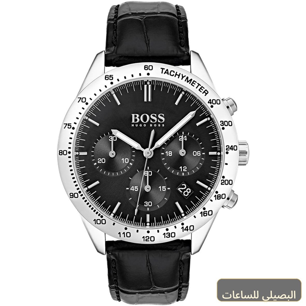 ساعة هوجو بوس تالنت رجالي بسير جلد أسود 1513579