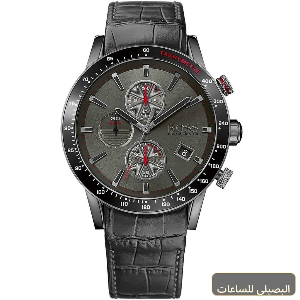 ساعة هوجو بوس رافال رجالي بسير جلد أسود 1513445