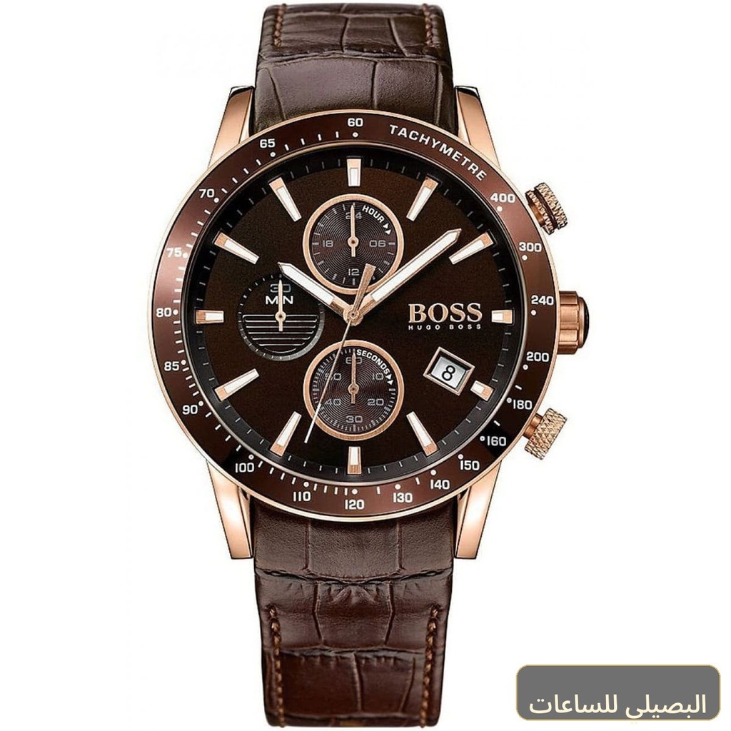 ساعة هوجو بوس رافال رجالي بسير جلد بني 1513392