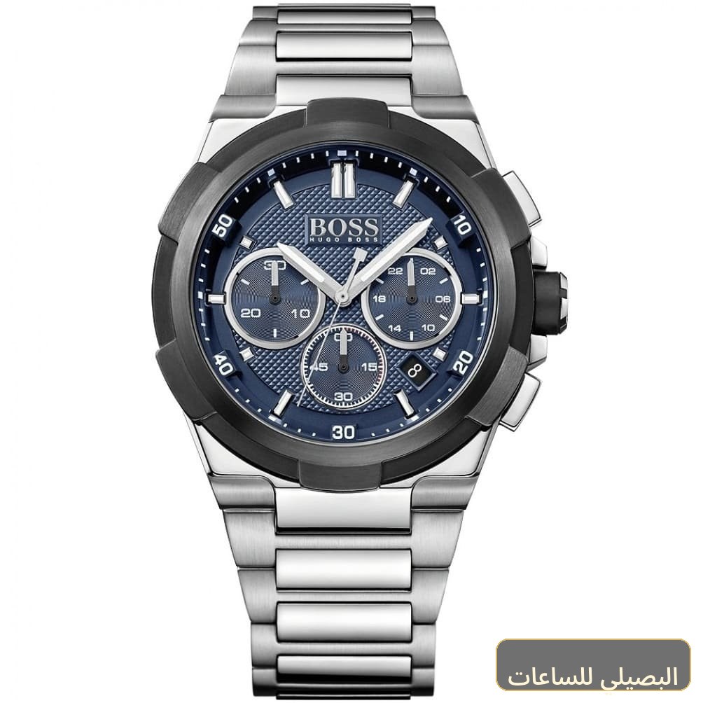 ساعة هوجو بوس سوبرنوفا رجالي بسوار فضي ومينا أزرق 1513360