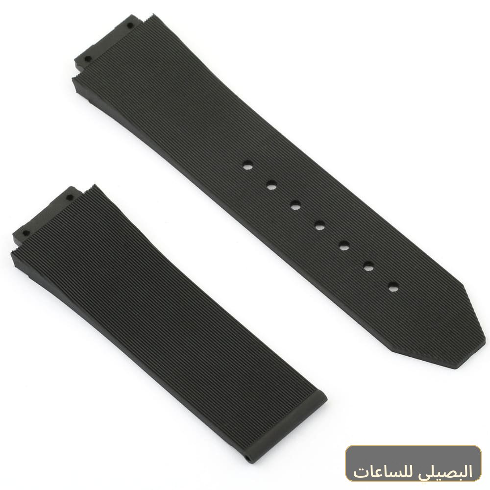 استيك ساعة هابلوت بلون اسود من المطاط