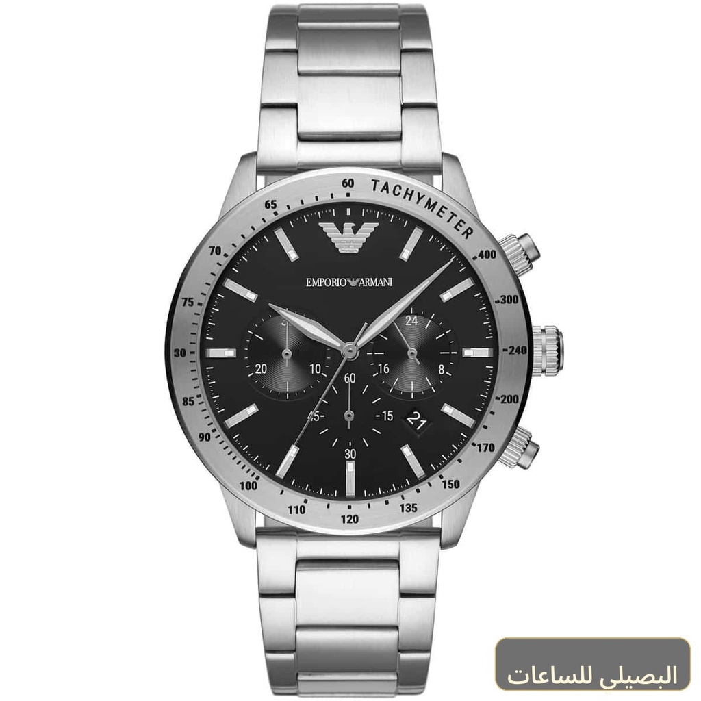 ساعة امبوريو ارماني ماريو للرجال AR11241 استيك ستانلس ستيل فضي