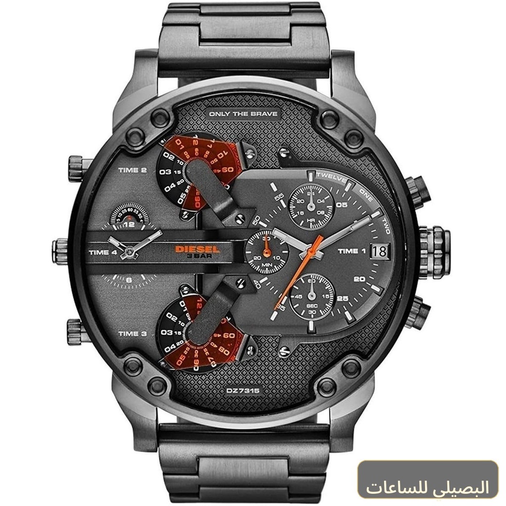 ساعة ديزل للرجال مستر دادي DZ7315 بسير معدن رمادي