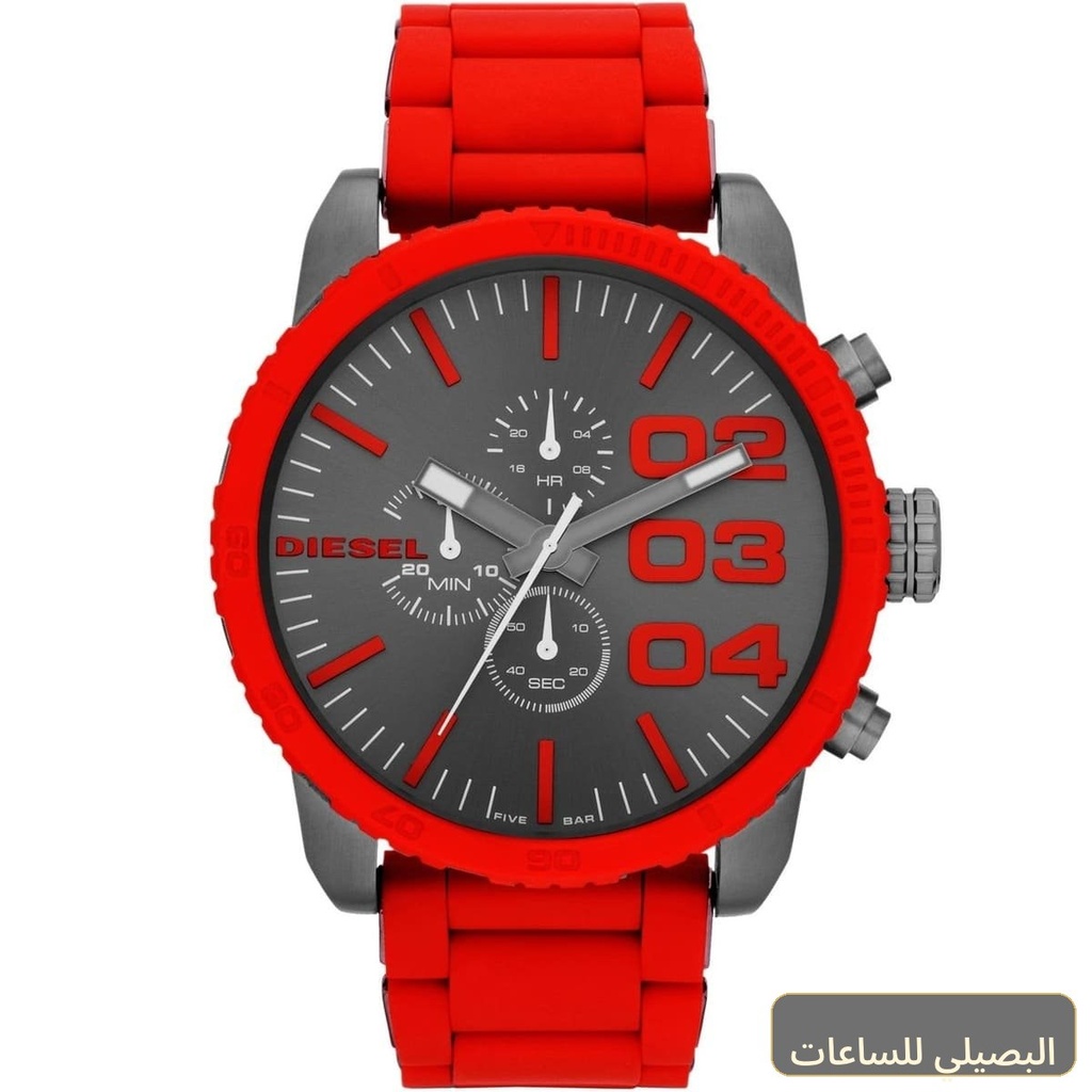 [33be71e40797] ساعة ديزل دابل داون للرجال DZ4289 بسير معدن أحمر