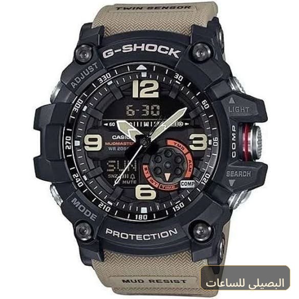 [b35b7c1c6851] ساعة كاسيو جي شوك للرجال GG-1000-1A5 بمينا أسود وسير راتنج بيج