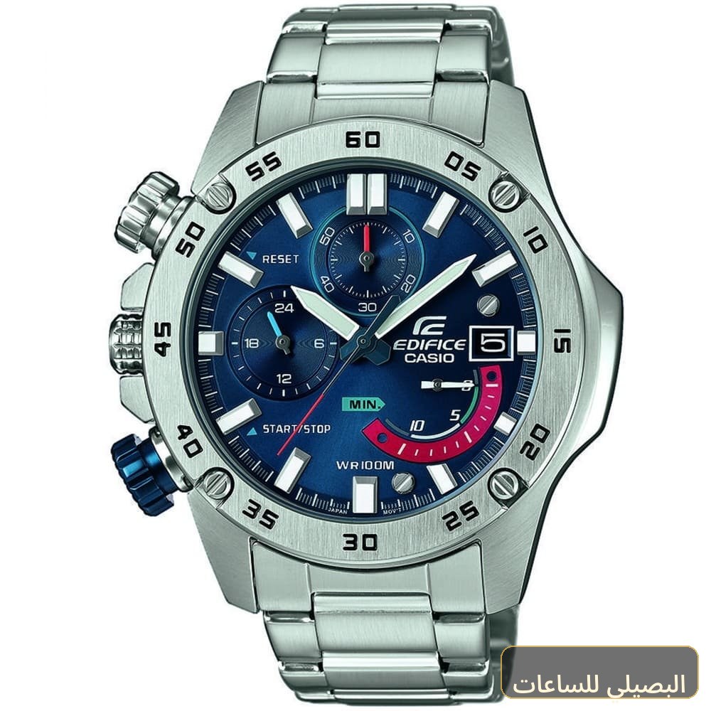 [CSIM-10566] ساعة كاسيو اديفيس للرجال EFR-558D-2AV ستانلس ستيل زرقاء
