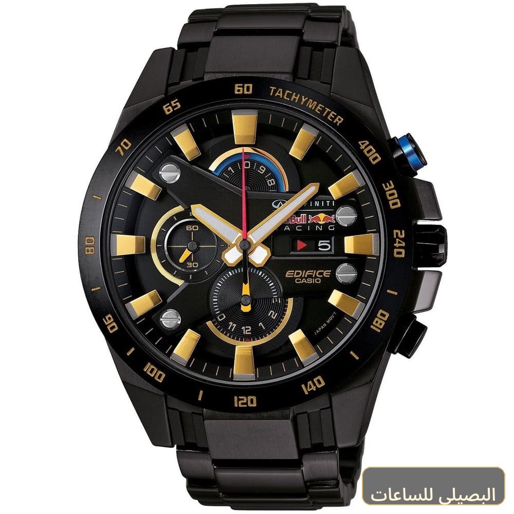 [CSIM-10533] ساعة كاسيو اديفيس للرجال EFR-540RBP-1A ستانلس ستيل سوداء