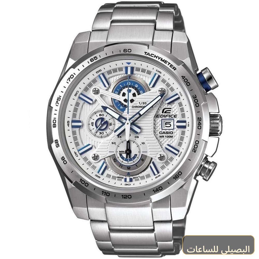 ساعة كاسيو اديفيس للرجال EFR-523D-7AV ستانلس ستيل فضي