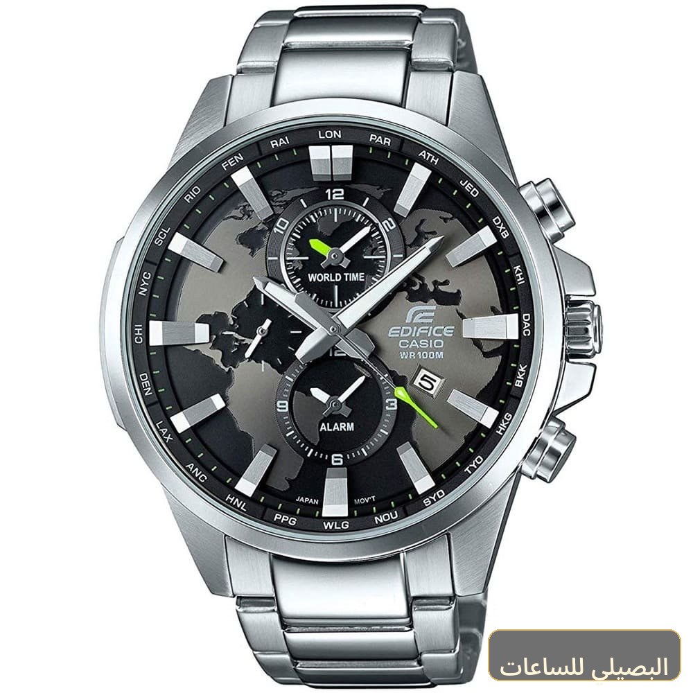 ساعة كاسيو اديفيس للرجال EFR-303D-1AV ستانلس ستيل بمينا أسود