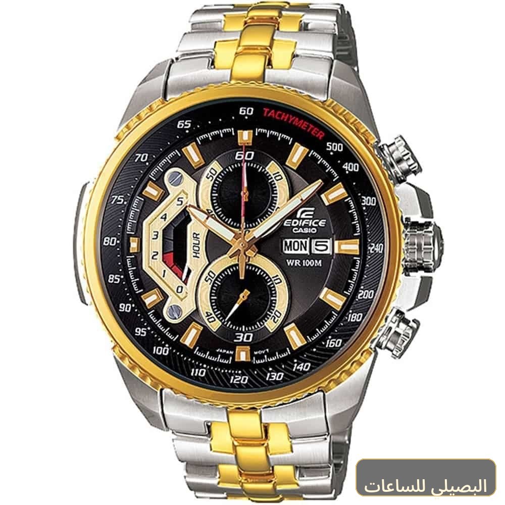 [CSIM-10414] ساعة كاسيو اديفيس للرجال EF-558SG-1AV ستانلس ستيل فضي وذهبي