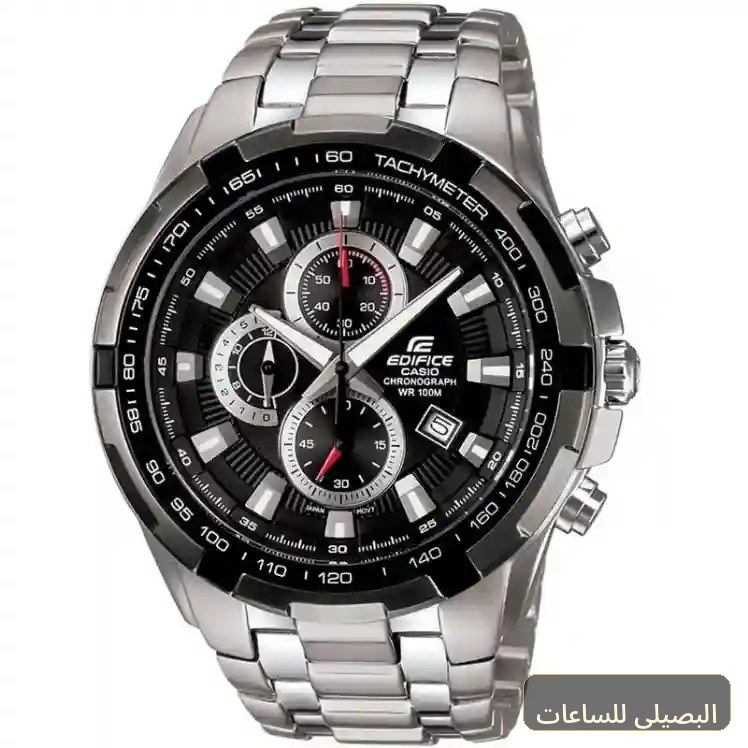 ساعة كاسيو اديفيس للرجال EF-539D-1AV ستانلس ستيل فضي