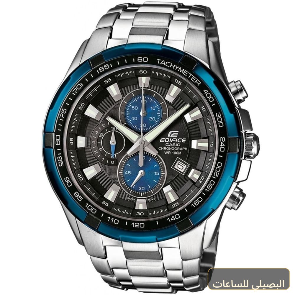[CSIM-10300] ساعة كاسيو اديفيس للرجال EF-539D-1A2V ستانلس ستيل فضي