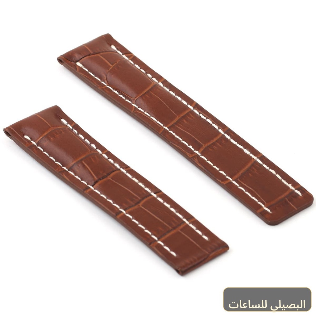 استيك ساعة جلد بني