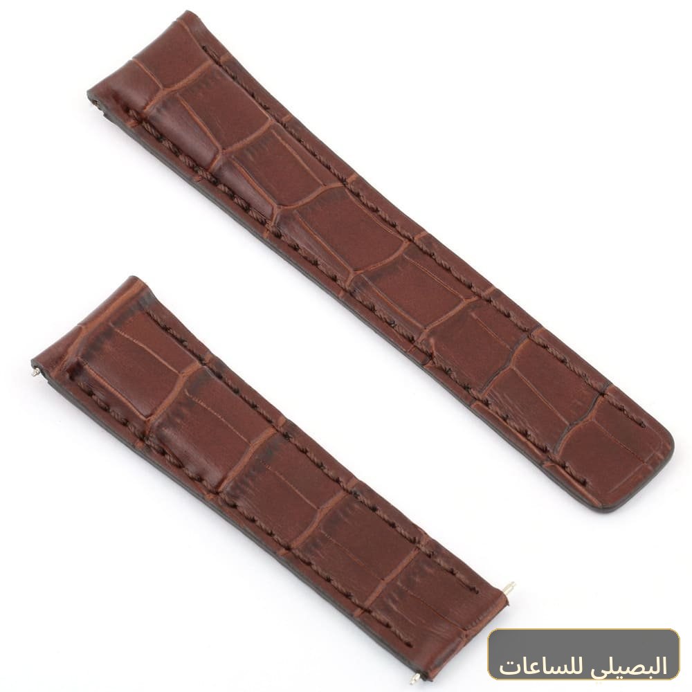 استيك ساعة بريتلينج بلون بنى من الجلد