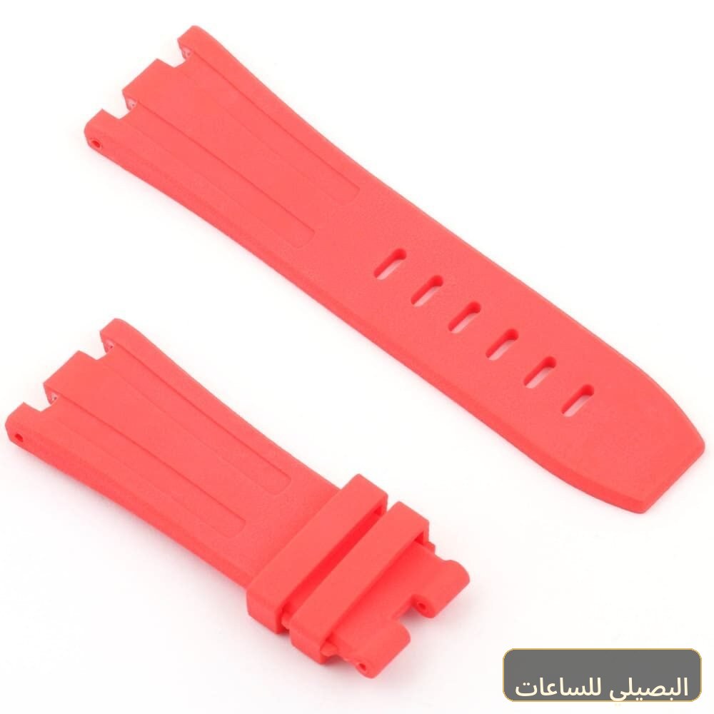 استيك ساعة اوديمار بيجيه بلون احمر من المطاط