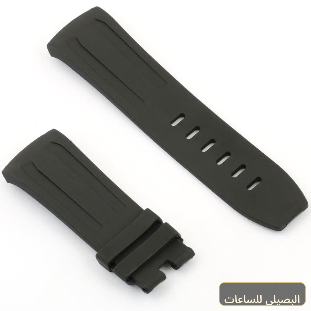 استيك ساعة اوديمار بيجيه بلون اسود من المطاط
