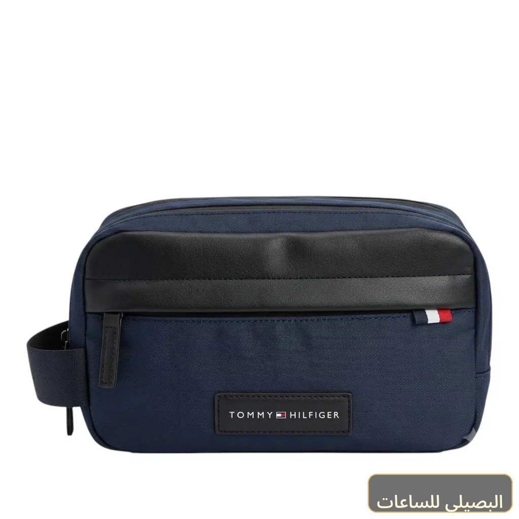 شنطة يد تومي هيلفيغير رجالي بلون أزرق عصري