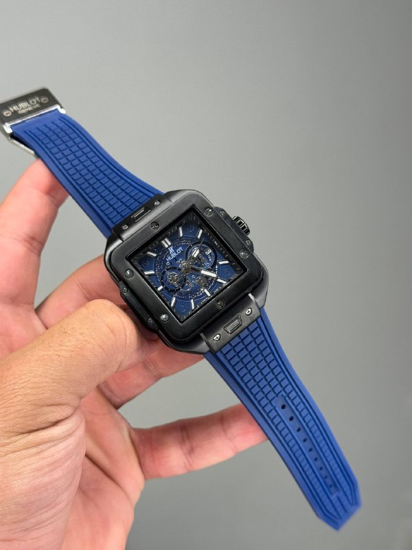 [TG-24219-edfe9d96] ساعة رجالي رياضية سوار أزرق