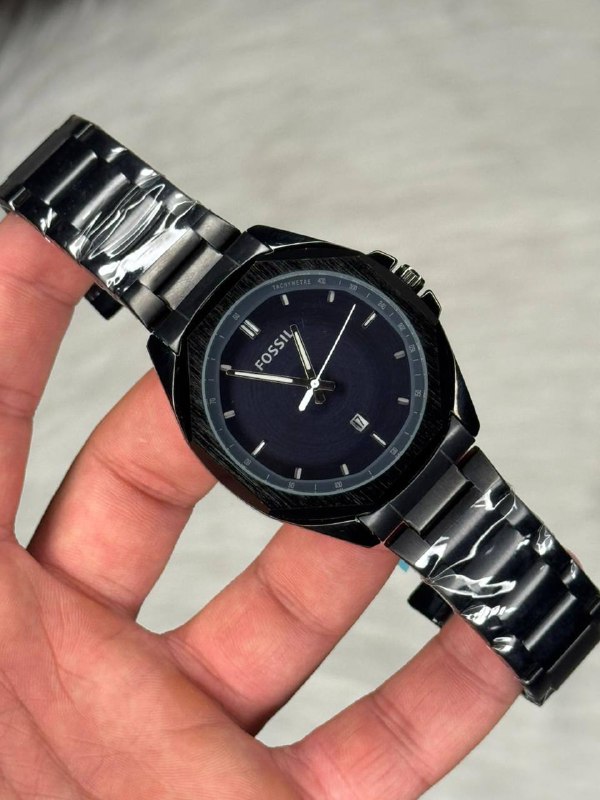 [TG-24223-e713bf01] ساعة رجالي أسود معدن