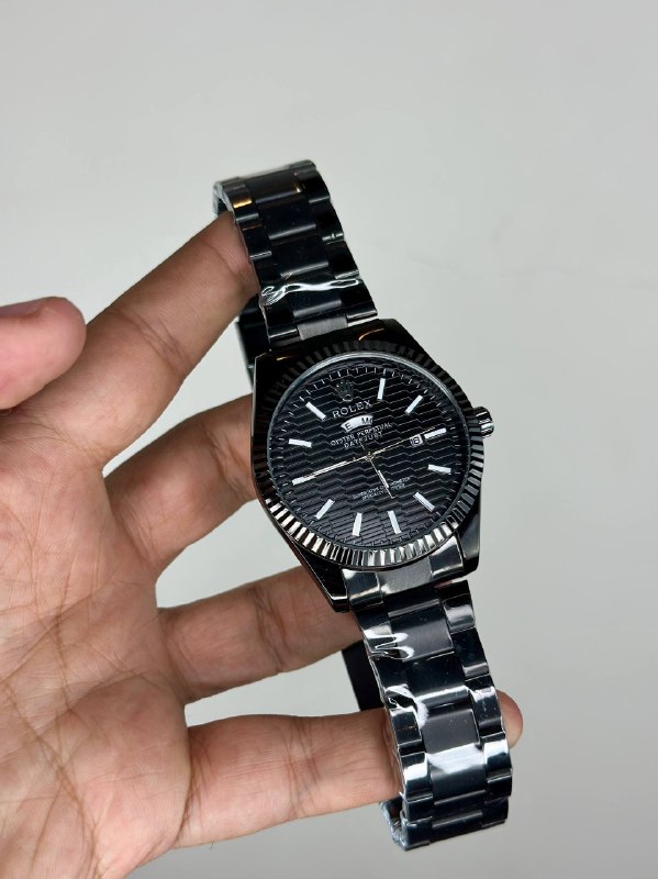 [TG-24616-0ca71321] ساعة رجالي ستيل أسود أنيقة