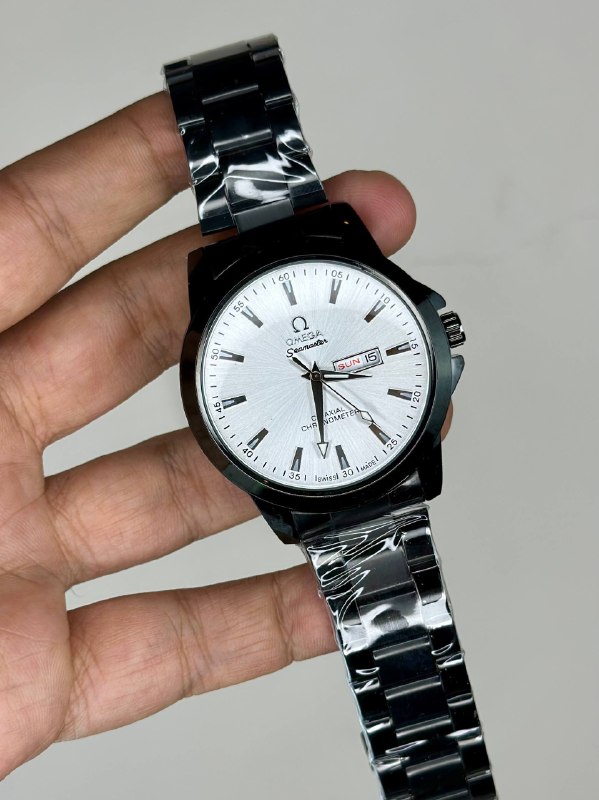 [TG-24624-33eb7973] ساعة أوميجا رجالي فضي