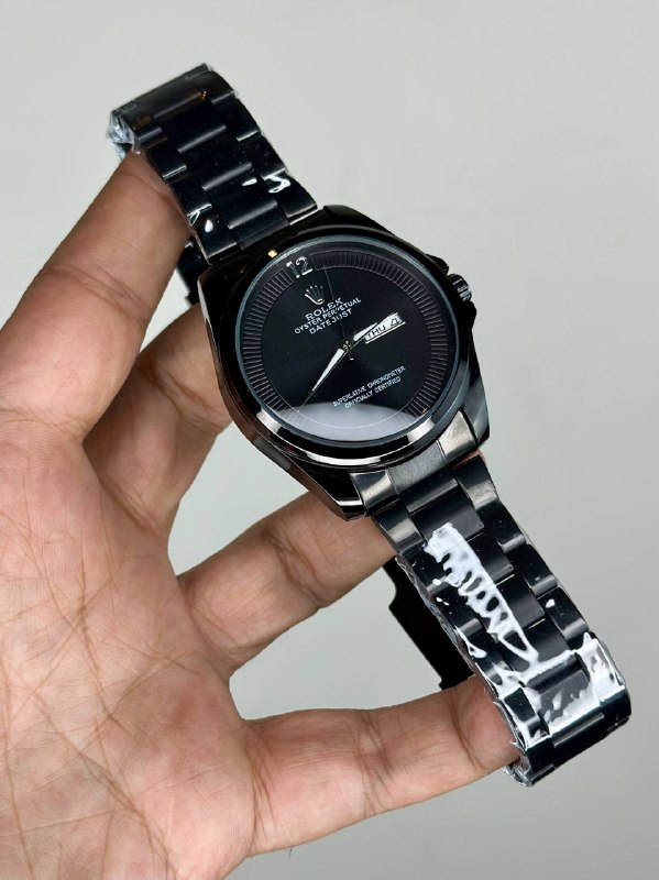 [TG-24630-ec5b5dae] ساعة رجالي أسود معدن